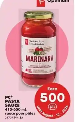 No Frills Pc pasta sauce offer