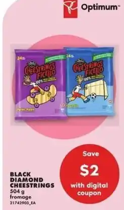 No Frills Black diamond cheestrings offer