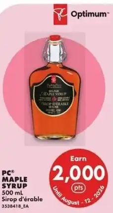 No Frills Pc maple syrup offer