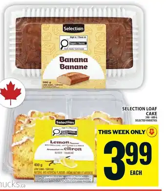 Food Basics Selection loaf cake offer