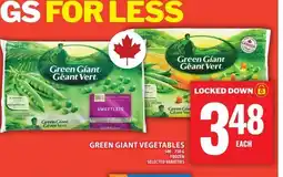 Food Basics Green giant vegetables offer