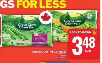 Food Basics Green giant vegetables offer