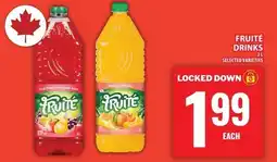 Food Basics Fruité drinks offer
