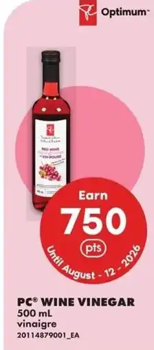 No Frills Pc wine vinegar offer