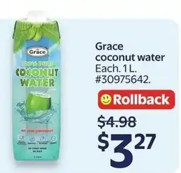 Walmart Grace coconut water offer