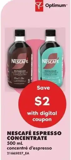 No Frills Nescafé espresso concentrate offer