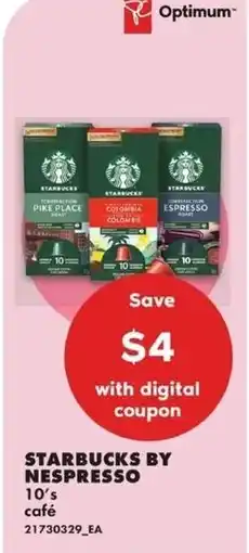 No Frills Starbucks by nespresso offer