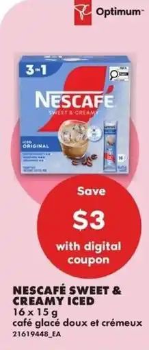 No Frills Nescafé sweet & creamy iced offer