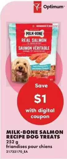 No Frills Milk-bone salmon recipe dog treats offer