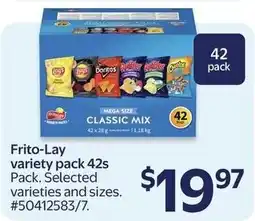 Walmart Frito-Lay variety pack offer