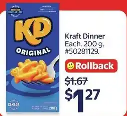 Walmart Kraft Dinner offer