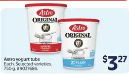Walmart Astro yogurt tubs offer