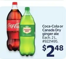 Walmart Coca-Cola or Canada Dry ginger ale offer