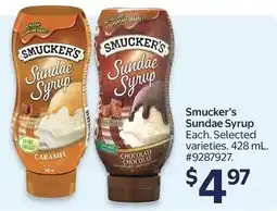 Walmart Smucker's Sundae Syrup offer
