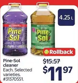 Walmart Pine-Sol Cleaner offer