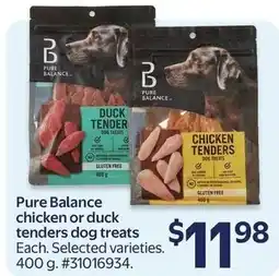 Walmart Pure Balance chicken or duck tenders dog treats offer