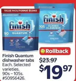 Walmart Finish Quantum dishwasher tabs offer