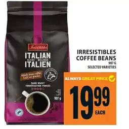 Food Basics Irresistibles coffee beans offer
