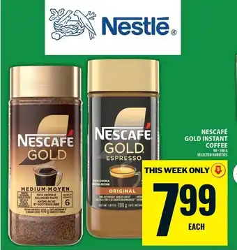 Food Basics Nescafé gold instant coffee offer