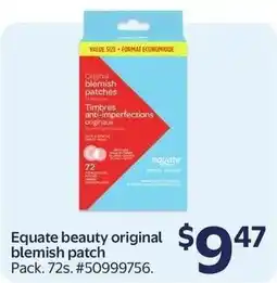 Walmart Equate beauty original blemish patch offer