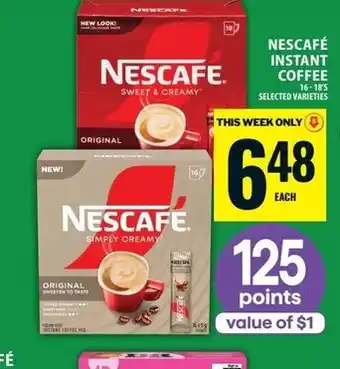 Food Basics Nescafe instant coffee offer
