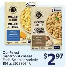 Walmart Our Finest macaroni & cheese offer
