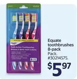Walmart Equate toothbrushes offer
