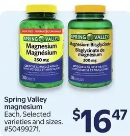 Walmart Spring Valley magnesium offer