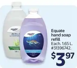 Walmart Equate hand soap refill offer