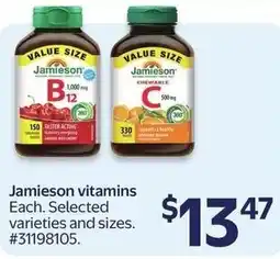 Walmart Jamieson vitamins offer