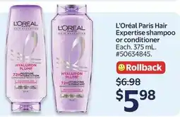 Walmart L'Oréal Paris Hair Expertise shampoo or conditioner offer