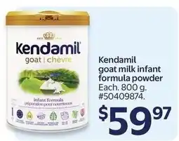 Walmart Kendamil goat milk infant formula powder offer