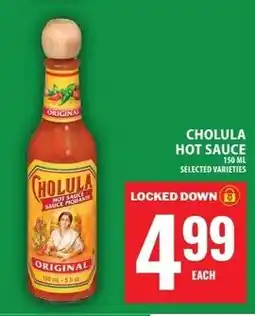 Food Basics Cholula hot sauce offer