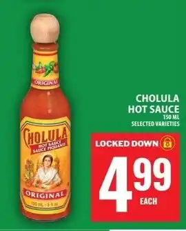 Food Basics Cholula hot sauce offer