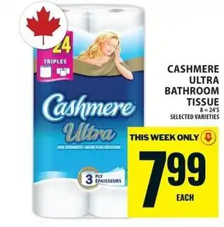 Food Basics Cashmere ultra bathroom tissue offer