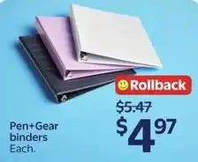 Walmart Pen+Gear Binders offer