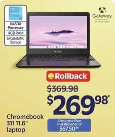Walmart Chromebook 311 11.6" laptop offer