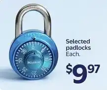 Walmart Selected padlocks offer