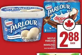 Food Basics Nestlé parlour novelties offer