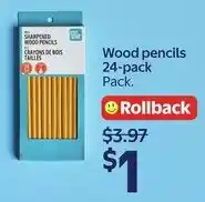 Walmart Wood pencils offer