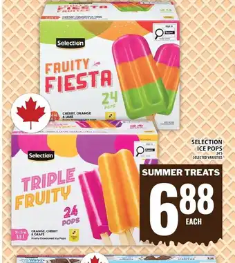 Food Basics Selection ice pops offer