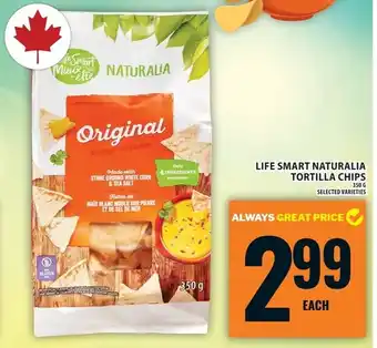 Food Basics Life smart naturalia tortilla chips offer