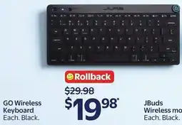 Walmart JLAB Go Wireless Keyboard offer