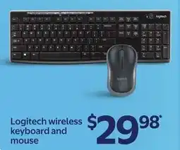 Walmart Logitech wireless keyboard and mouse offer