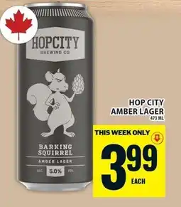 Food Basics Hop city amber lager offer