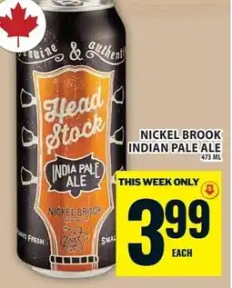 Food Basics Nickel brook indian pale ale offer