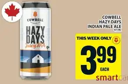 Food Basics Cowbell hazy days indian pale ale offer
