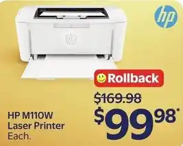 Walmart HP M110W Laser Printer offer