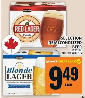 Food Basics Selection de-alcoholized beer offer