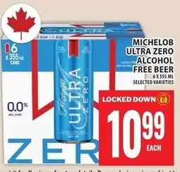 Food Basics Michelob ultra zero alcohol free beer offer
